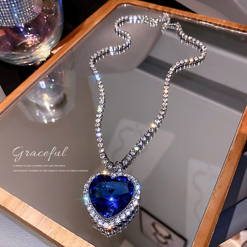 Titanic Heart Of Ocean Necklace(Shipping 10-14 Days)