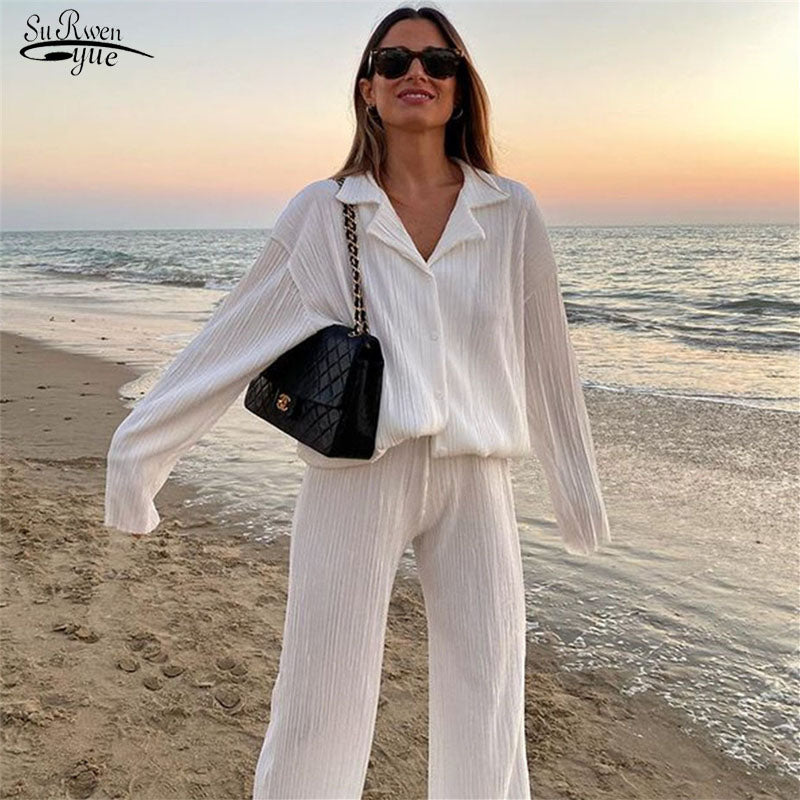 Two Piece Long Sleeve Suit(Shipping 10-14 Days)