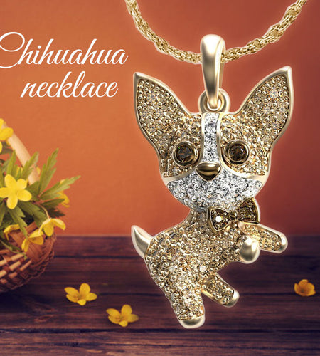 Chihuahua Dog Necklace Pendant(Shipping 10-14 Days)