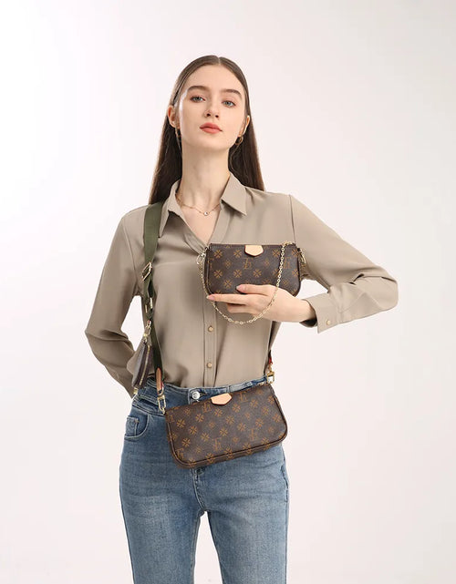 Load image into Gallery viewer, LFM Brown Crossbody Bags for Women Multi Pochette Shoulder Bag Handbags Ladies Hand Purses Women's Handbag Female 2023 Trend (Shipping 10-14 Days )
