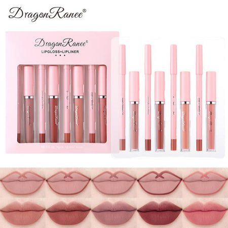 4pcs Lip Gloss Lip Liner Pen Set(Shipping 10-14 Days)