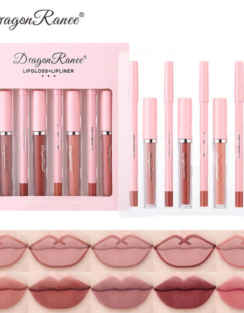 Load image into Gallery viewer, 4pcs Lip Gloss Lip Liner Pen Set(Shipping 10-14 Days)
