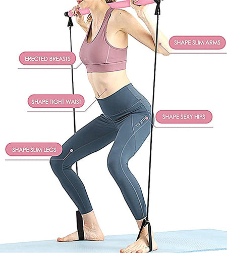 Portable Pilates Bar and Resistance Band(Shipping 10-14 Days)
