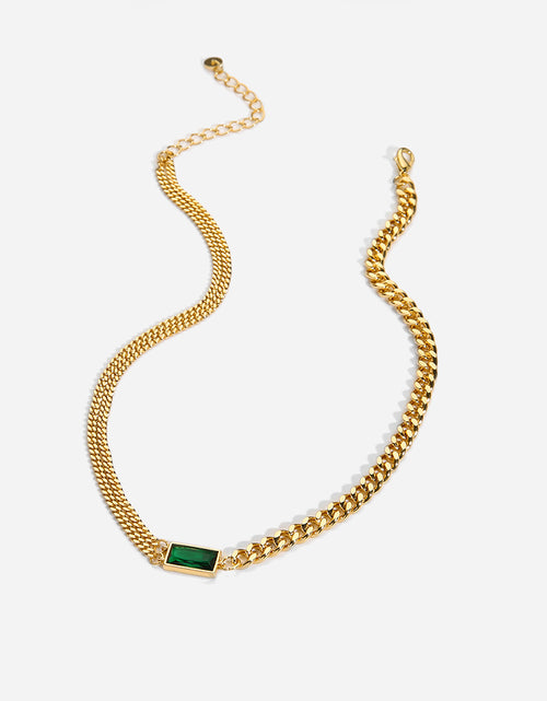 Load image into Gallery viewer, Green Stone Necklace(Shipping 10-14 Days)
