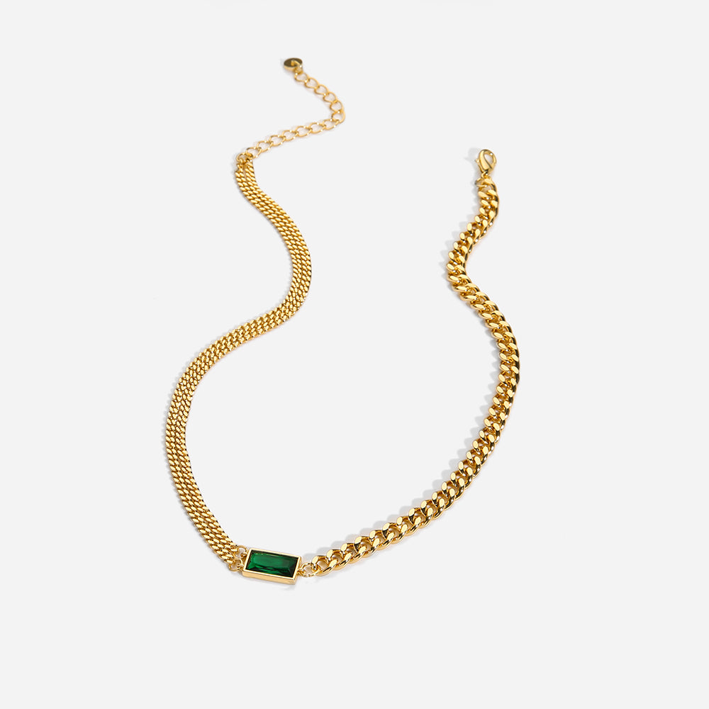 Green Stone Necklace(Shipping 10-14 Days)