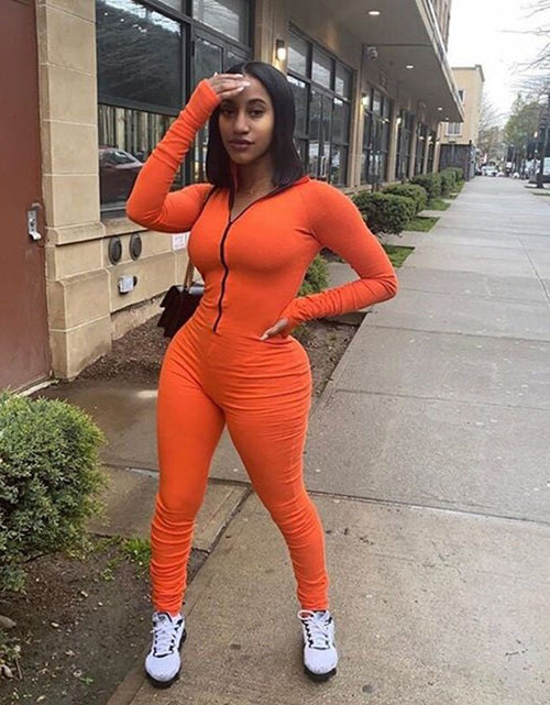Load image into Gallery viewer, Turtleneck Gloved Sleeve Jumpsuits(Shipping 10-14 Days)
