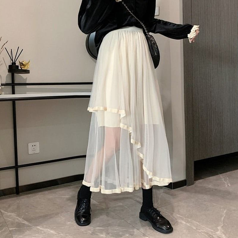Women Solid Korean Style Women Skirt(Shipping 10-14 Days)