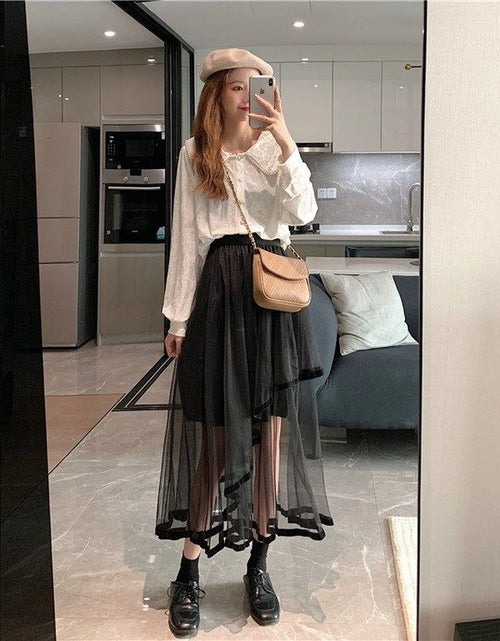 Load image into Gallery viewer, Women Solid Korean Style Women Skirt(Shipping 10-14 Days)

