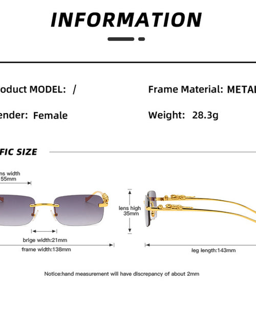 Load image into Gallery viewer, Rimless Square Sunglasses(Shipping 10-14 Days)

