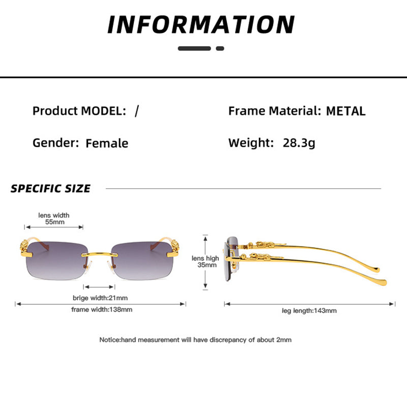 Rimless Square Sunglasses(Shipping 10-14 Days)