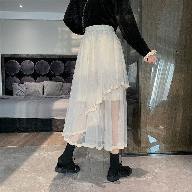 Women Solid Korean Style Women Skirt(Shipping 10-14 Days)