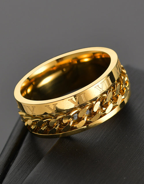 Load image into Gallery viewer, Roman Numbers Spinner Rings(Shipping 10-14 Days)
