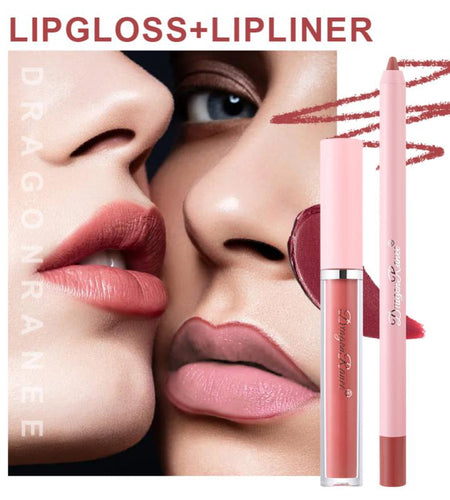 4pcs Lip Gloss Lip Liner Pen Set(Shipping 10-14 Days)