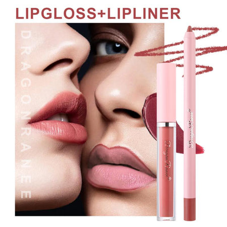 4pcs Lip Gloss Lip Liner Pen Set(Shipping 10-14 Days)