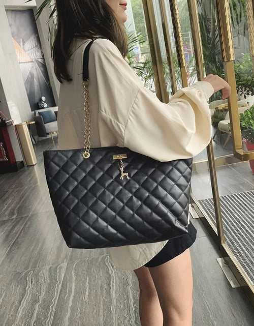 Load image into Gallery viewer, Tote Bags for Women PU Leather Diamond Lattice Handbag Personality Large Capacity Underarm Shoulder Bag Designer Bag 9Shipping 10-14 Days)
