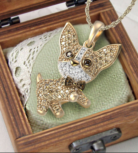 Chihuahua Dog Necklace Pendant(Shipping 10-14 Days)