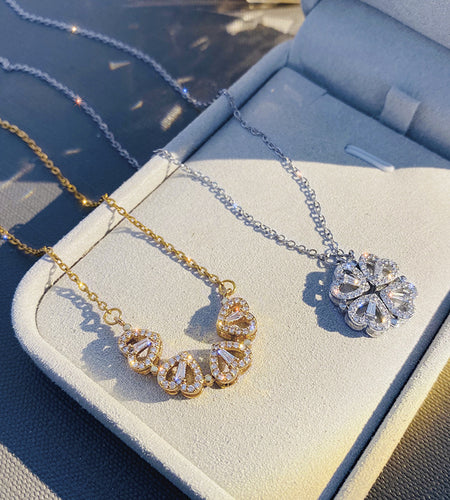 Folding Heart Shaped Necklace(Shipping 10-14 Days)