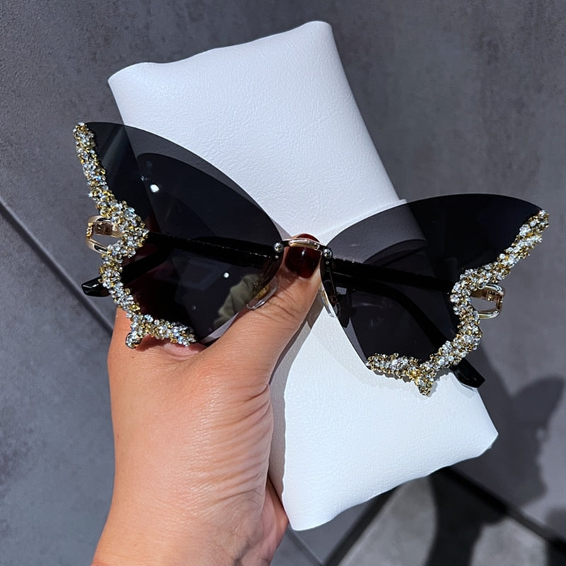 Diamond Butterfly Sunglasses(Shipping 10-14 Days)