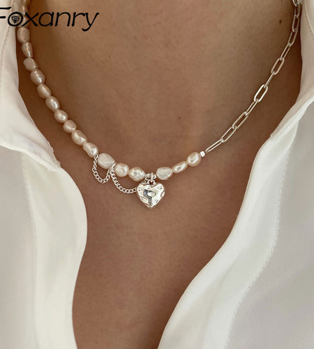 Asymmetry Chain Pearls Necklace(Shipping 10-14 Days)