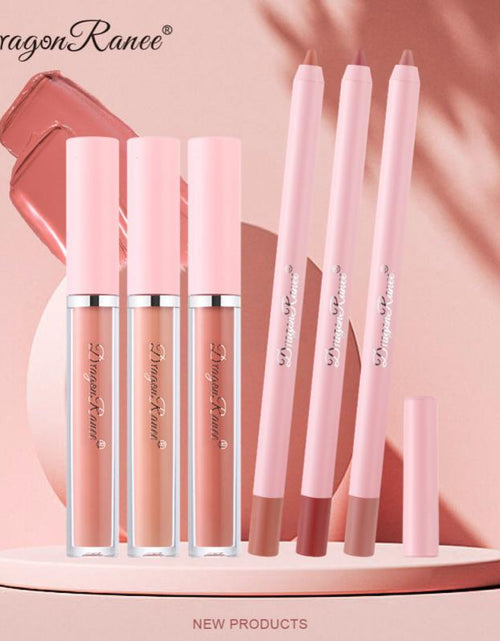 Load image into Gallery viewer, 4pcs Lip Gloss Lip Liner Pen Set(Shipping 10-14 Days)
