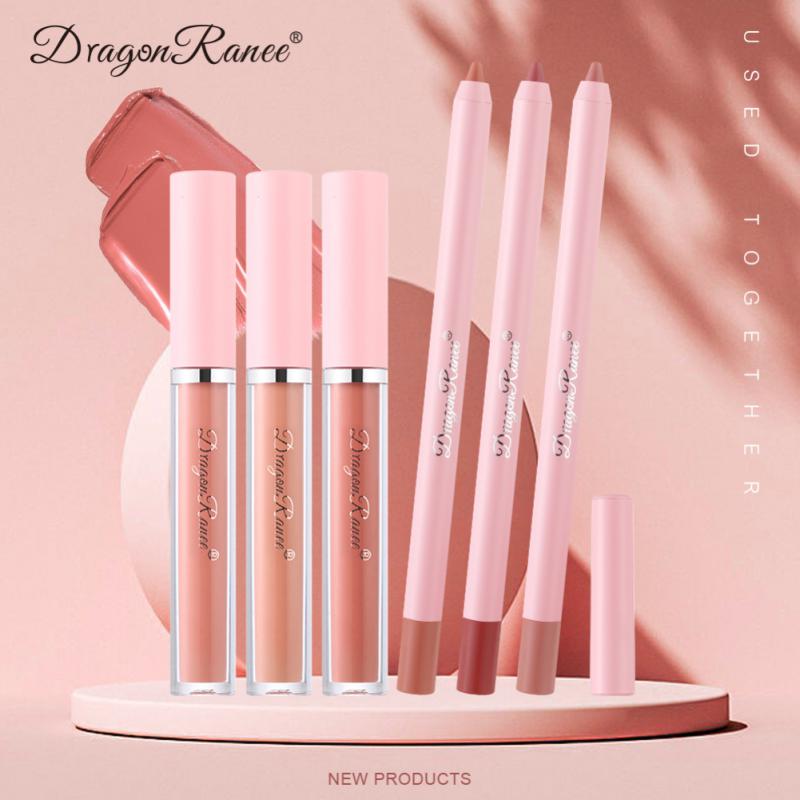 4pcs Lip Gloss Lip Liner Pen Set(Shipping 10-14 Days)