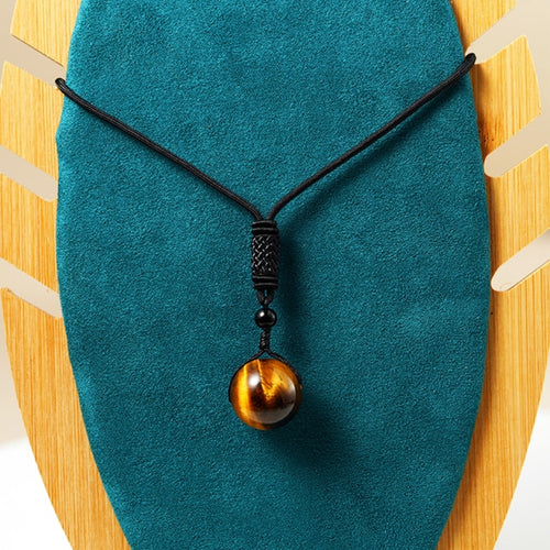 Load image into Gallery viewer, Tiger Eye Stone Pendant Necklace(Shipping 10-14 Days)

