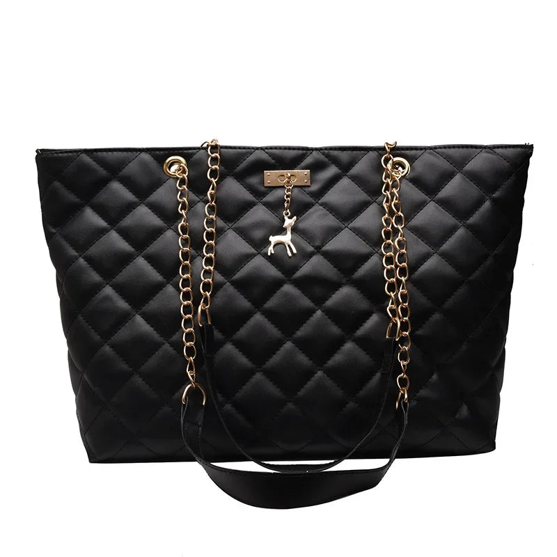 Tote Bags for Women PU Leather Diamond Lattice Handbag Personality Large Capacity Underarm Shoulder Bag Designer Bag 9Shipping 10-14 Days)