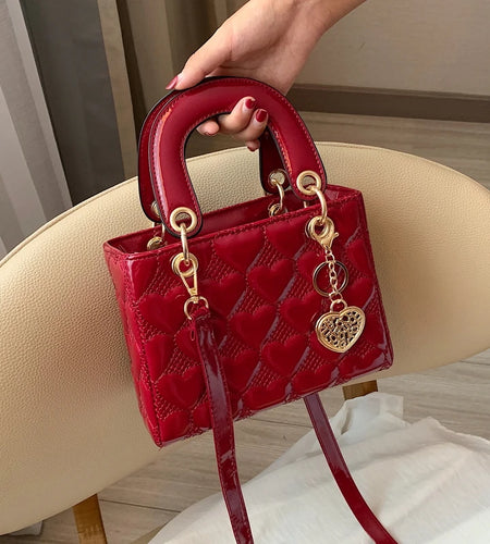 Handbag 2021 Women Brand Luxury Totes High Quality Fashion Classic Quilted Square Handle Bag Women Crossbody Shoulder Bags (Shipping 10-14 Days)