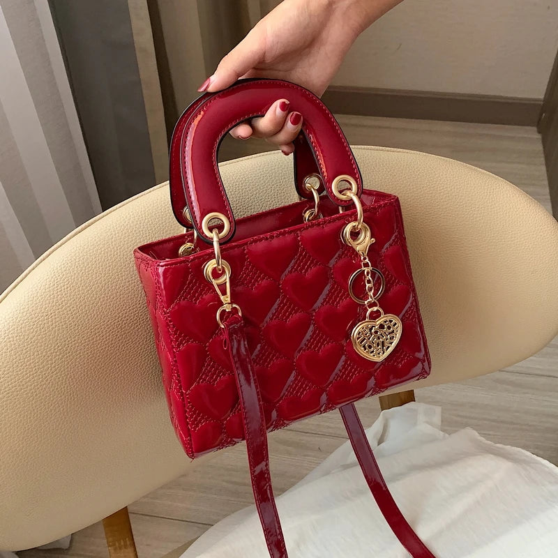 Handbag 2021 Women Brand Luxury Totes High Quality Fashion Classic Quilted Square Handle Bag Women Crossbody Shoulder Bags (Shipping 10-14 Days)